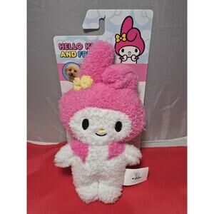 💥 JAZWARES Hello Kitty & Friends MY MELODY Sanrio Squeaky Dog Toy Plush 10" A3